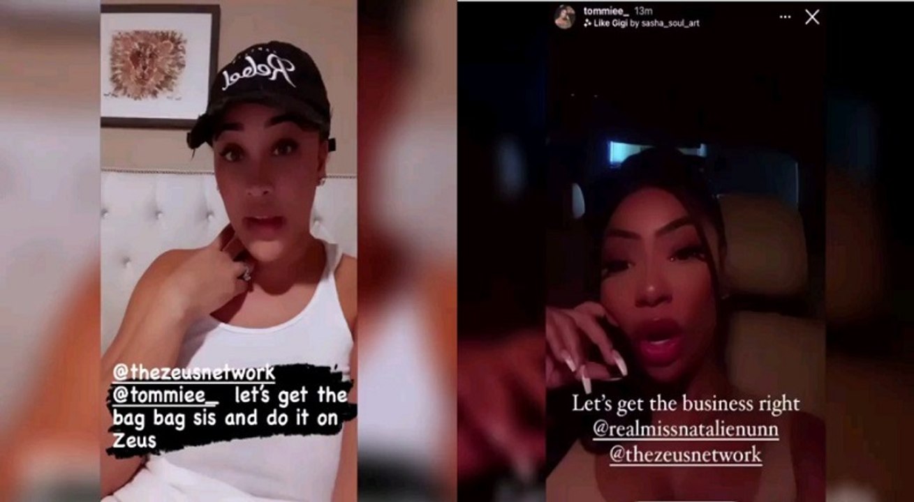 Natalie Nunn denies a celebrity boxing match, with Tommie, is taking place, but said she is down to make it happen, only if it happens on Zeus Network + Tommie says let's do it