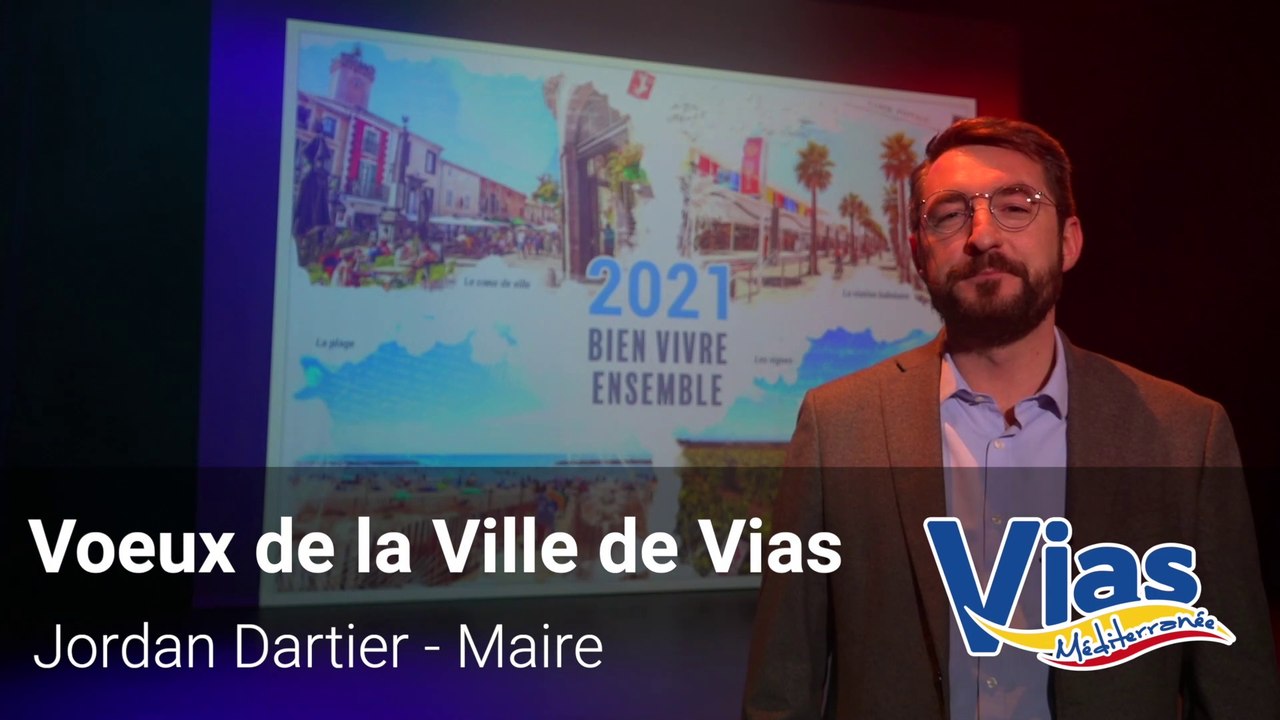 Le maire de Vias Jordan Dartier vous présente ses voeux !