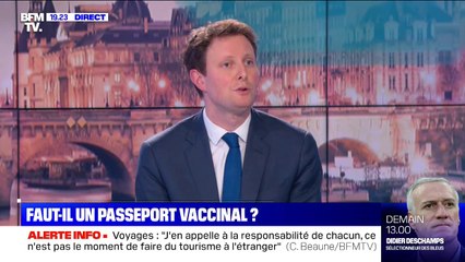 Clément Beaune à propos du passeport vaccinal :"C'est un débat très prématuré"