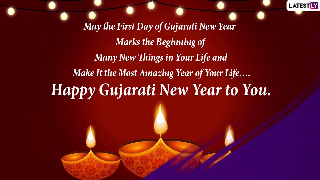 New Year Wishes In Gujarati Happy Gujarati New Year 2020 Messages: Naya Saal Wishes & Bestu Varas  Images To Send On The Day - Video Dailymotion