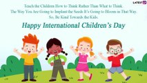 Childrens Day 2020 Messages: WhatsApp Wishes, Bal Diwas Greetings and Quotes to Celebrate This Day