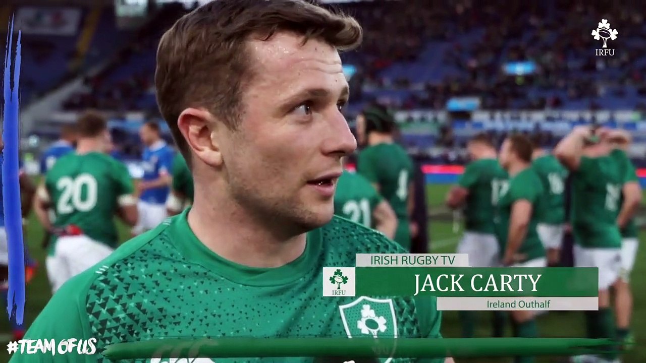 Jack Carty On His First Cap