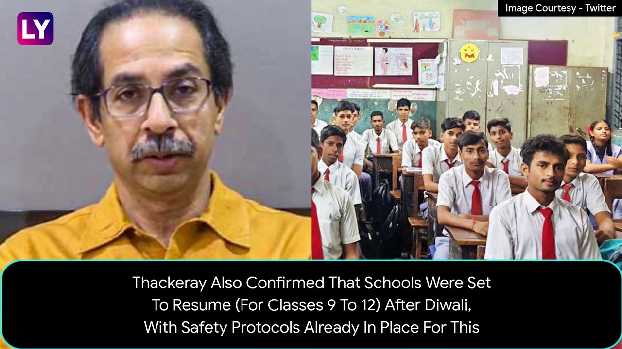Uddhav Thackeray Suggests Post-Diwali Timeline For Opening Religious Places Of Worship, Schools; Cautions Against Spread Of COVID-19 In Winter