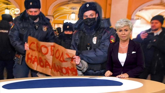 Сторонников Навального начали задерживать до начала несанкционированной акции протеста. DW Новости (22.01.2021)