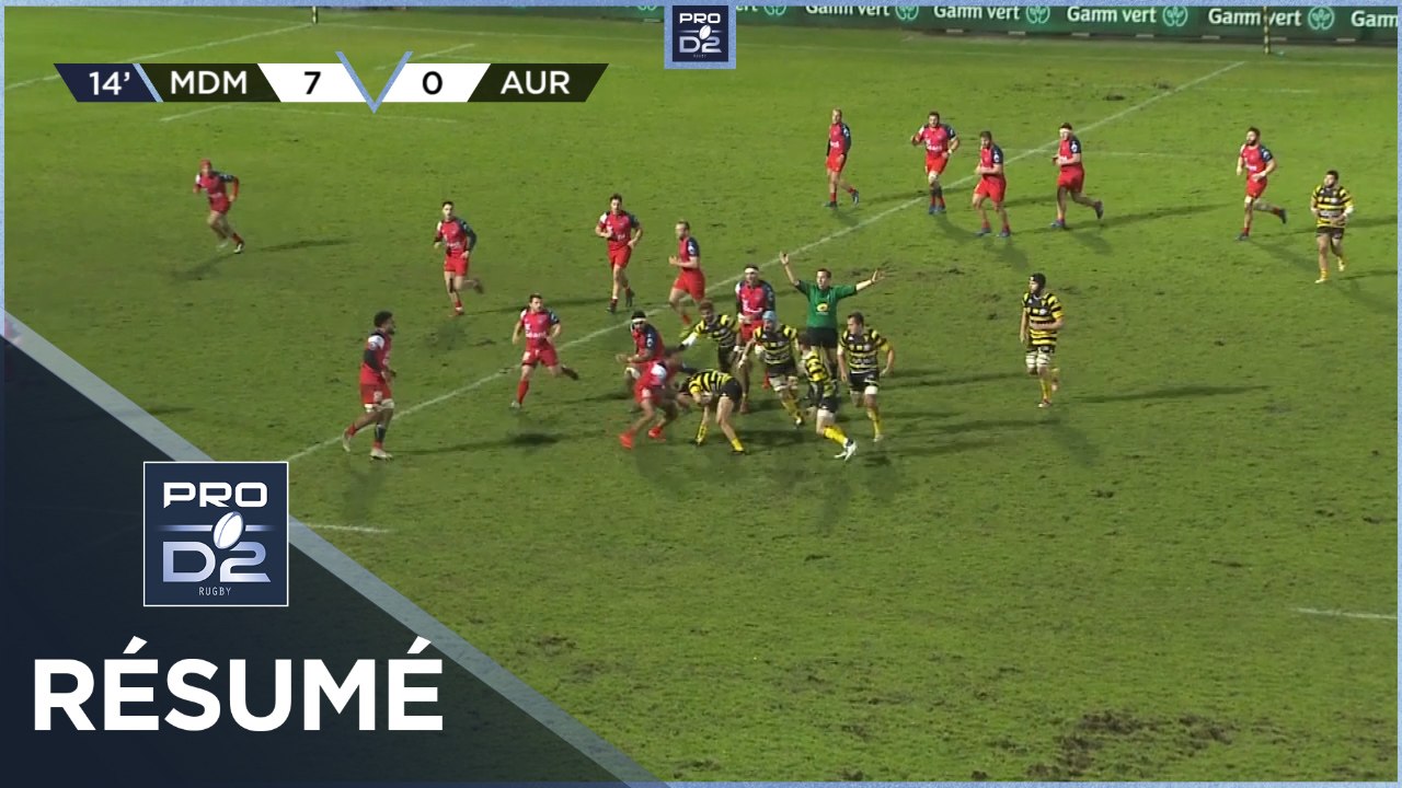 PRO D2 - Résumé Stade Montois-Stade Aurillacois: 12-9 - J17 - Saison 2020/2021