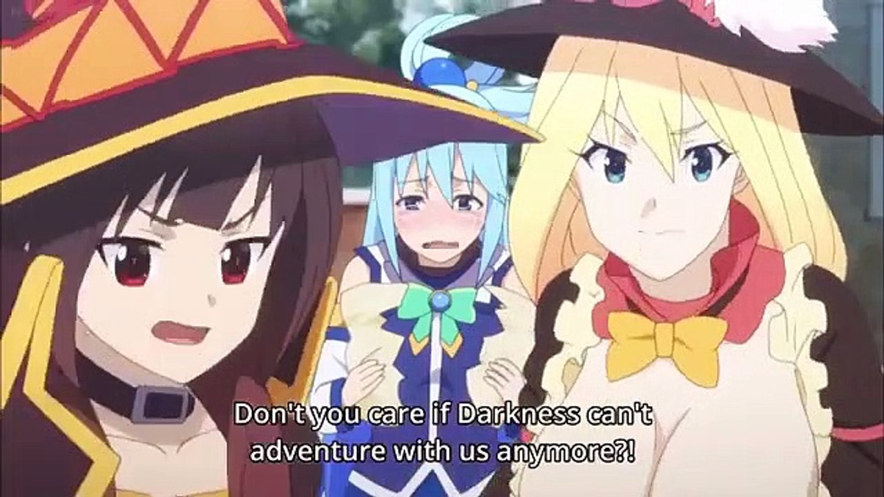 この素晴らしい世界に祝福を！／／ダクネスの胸で泣いているアクア - Aqua cried on Lalatina's chest