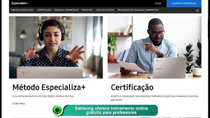 Samsung oferece treinamento online gratuito para professores