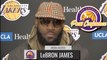 LeBron James Postgame Interview | Celtics vs Lakers