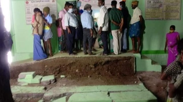 Watch: Tamil Nadu minister escapes unhurt after ramp wall collapses during Amma clinic inauguration