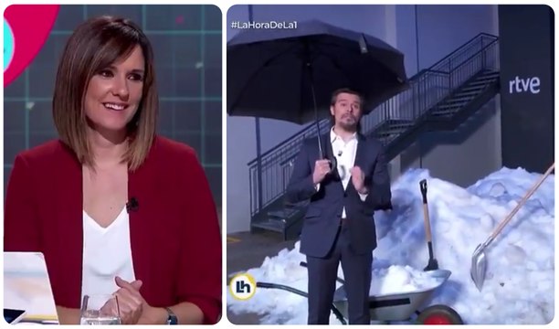 'Isobaras' Mónica López pelotea a sus jefes en TVE festejando una burla contra Pablo Casado