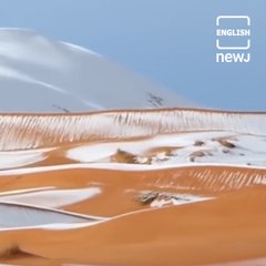 Sahara desert experiences snowfall