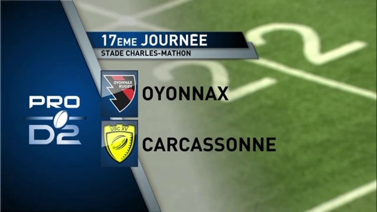 RESUME MATCH OYONNAX/CARCASSONNE
