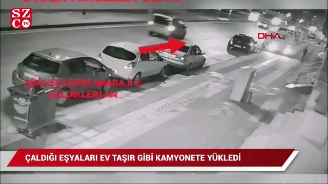 Çaldığı malzemeleri ev taşır gibi kamyonete yükleyip götüren şüpheli, yakalandı