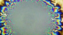 Iridescent oil mandala