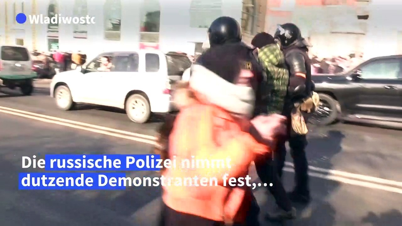 Russland: Dutzende Festnahmen bei Pro-Nawalny-Protesten