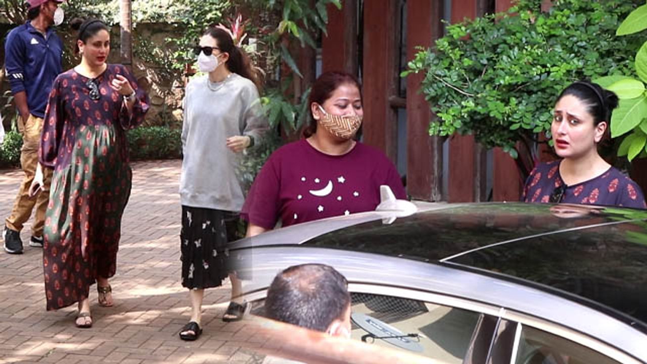 Kareena Kapoor and Karishma Kapoor Khan Snapped at Bandra | FilmiBeat