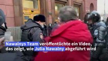 Nawalnys Frau bei Protesten in Moskau festgenommen