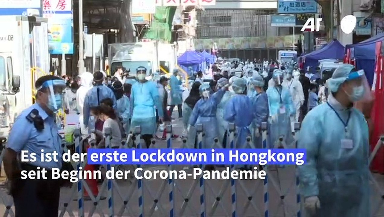 Hongkong verhängt erstmals einen Corona-Lockdown