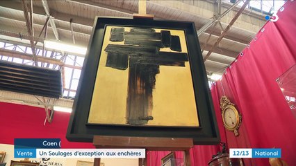 Arts : un tableau de Pierre Soulages aux enchères