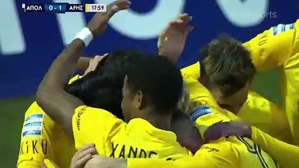 0-1 Nicholas Ioannou Goal - Apollon Smyrnis 0-1 Aris