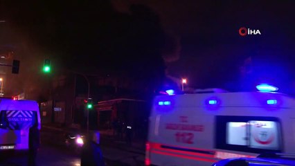 Maltepe'de hurdalık alanda yangın çıktı