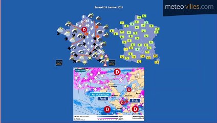 bulletin meteo du samedi 23 janvier 2021