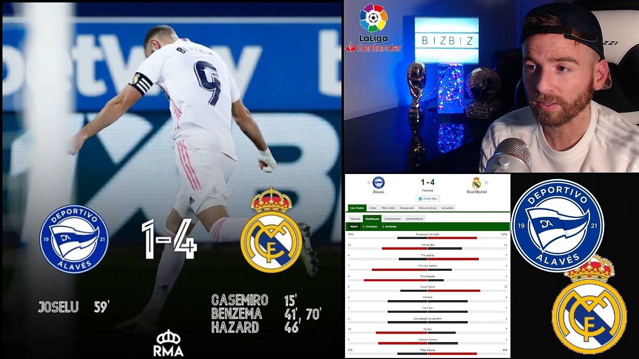 REAL MADRID VS ALAVES 4-1 !! BENZEMA ENCORE LUI ! HAZARD ENFIN BUTEUR !
