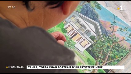 Taha'a , Torea Chan portait d'un artiste peintre