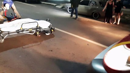 Motociclista fica ferida em acidente no Bairro Claudete