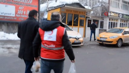 Kızılay’dan polise sıcak çorba ikramı
