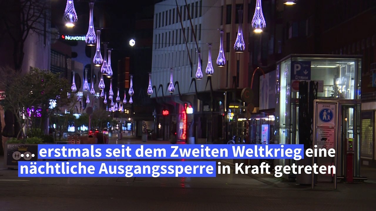 Nächtliche Ausgangssperre in den Niederlanden in Kraft getreten