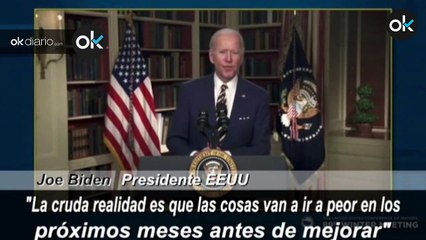 Biden: "No hay nada que podamos hacer para cambiar la evolución de la pandemia en los próximos meses"