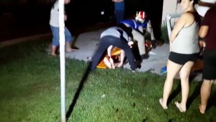 Carro fica destruído em grave acidente no Bairro Santa Cruz