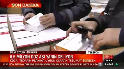 Son dakika... Bakan Koca: "6.5 milyon doz aşı pazartesi sabahı ülkemizde olacak"