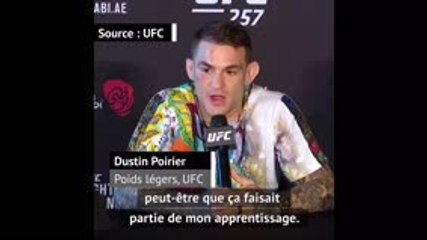 UFC 257 - Poirier : "McGregor saigne aussi..."
