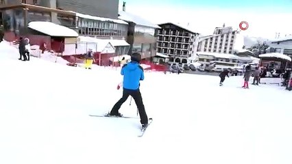 Uludağ’da pistler doldu taştı