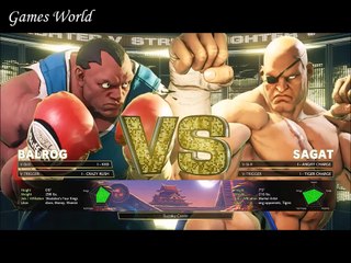 Balrog Vs Sagat - Best Game Fight