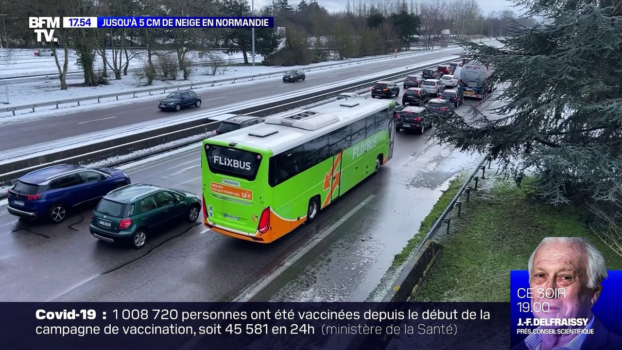 Jusqu'à 5 cm de neige en Normandie - 24/01