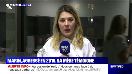 Audrey Sauvajon, mère de Marin sur les agressions: "J'aimerais qu'il y ait une réponse pénale suffisante face à ces actes extrêmement graves"