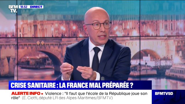 Éric Ciotti (LR): Il y a eu beaucoup de défaillance, beaucoup de retard et un manque d'anticipation dans la gestion de la crise sanitaire