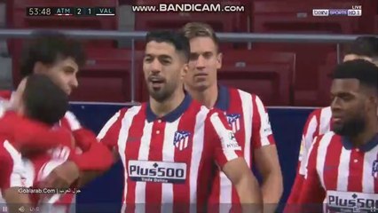 Atletico Madrid - Valencia 2-1 GOAL SUAREZ 24-01-2021