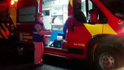 Mulher fica ferida em briga de família, no Brasmadeira