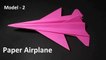 Paper Airplane Making | How to Make a Paper Airplane Easy | Paper Airplane Model -2 | Paper Airplane Craft Ideas