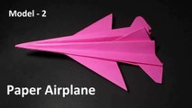 Paper Airplane Making | How to Make a Paper Airplane Easy | Paper Airplane Model -2 | Paper Airplane Craft Ideas