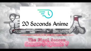 AttackonTitan Season 5 Episode7 Summary | 20 Seconds Anime