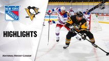 NHL Highlights | Rangers @ Penguins 1/24/21