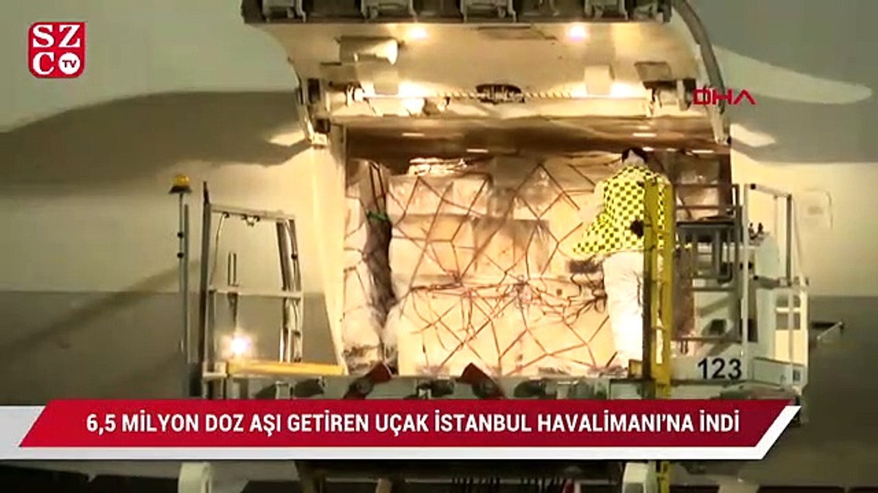 Çin'den 6,5 milyon doz aşı getiren uçak İstanbul Havalimanı'na indi