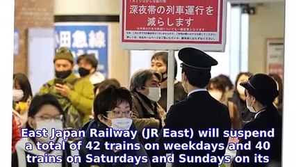 Last trains in Tokyo area to leave earlier from Wed night to help stem virus sur