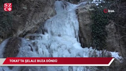 Şelale buza döndü