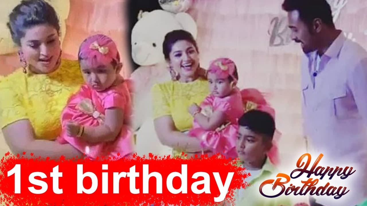 Sneha Prasanna's Daughter First Birthday Celebration | Aadhyantaa, Vihaan